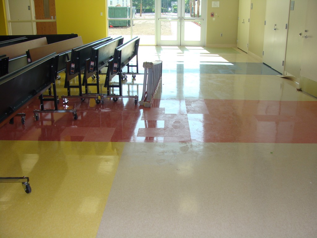 School floor cleaning by Detail Dynamics of Central Florida